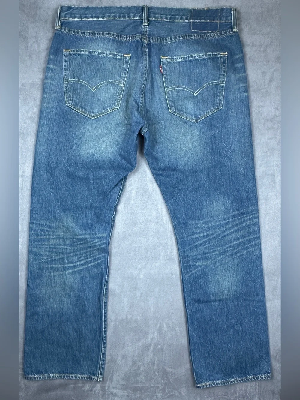 Levi's 501 Original Fit Jeans Men's 36x30 Medium Wash Blue Button Fly Straight